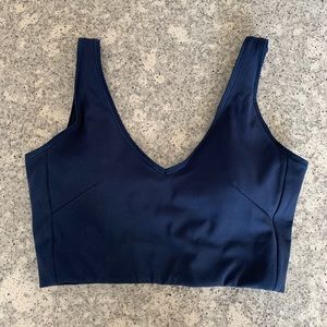 NWOT Kit + Ace Longline Workout Bra Top, Navy